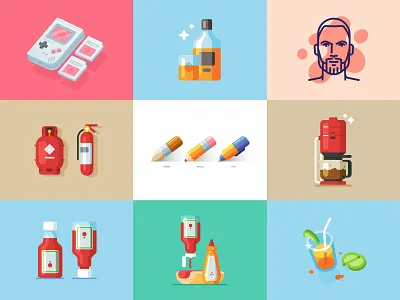 Top Nine 2018 2018 2018 trends 2019 design icon illustration minimal simple vector web