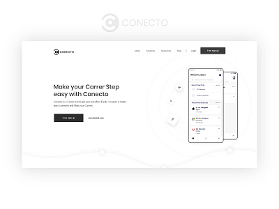 Conecto App Landing Page app conecto landing page