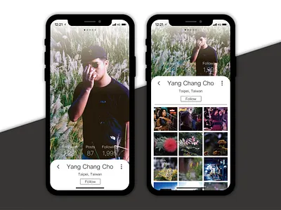 Daily UI #006 User Profile app daily daily 100 daily 100 challenge daily challange daily ui daily ui 006 dailyui design flat icon ios iphonex mobile profile ui user user profile