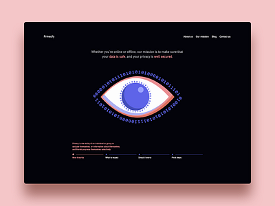 Privacify eyeballs graphic design illustraion privacy ui ux design web