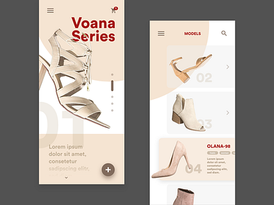 Shoes Shop app fashion heels market marketplace shoe shoes ui ux woman