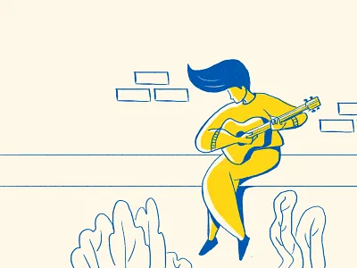 The Guitarist art bangalore calicut concept art design digital painting digitalart dribbble illustration kerala photoshop ui wacom