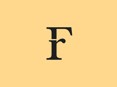 F&r baskerville calligraphy design ligature logo serif typography