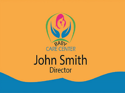 Baby Care Center Business Card branding business card design vector