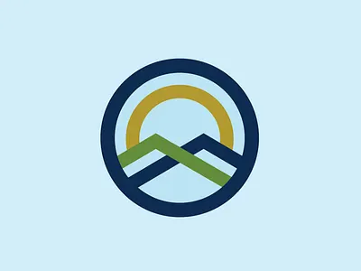 mtn farm color design identity illustration logo mountain