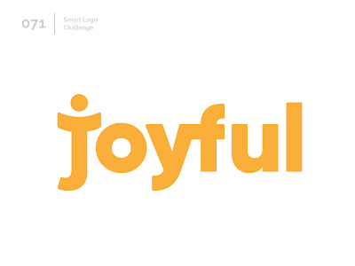 71/100 Daily Smart Logo Challenge 100 day challenge 100 day project abstract grateful happy joy joyful letter letterform letters logo logo challenge modern typography wordmark