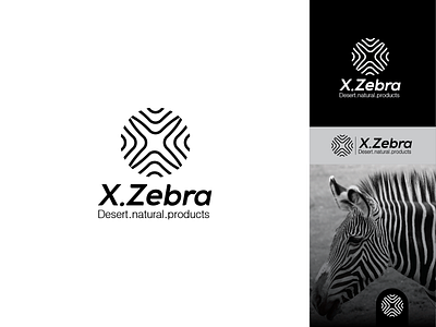 Zebra logo ai app black branding concept creative desert design flat icon illustration logo natural product vector x zebra