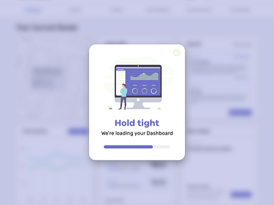 Daily UI 016 - Pop-Up/Overlay clean daily ui daily ui 016 daily ui challenge dashboard design illustration loading loading bar overlay popup progress bar progress indicator ui ux