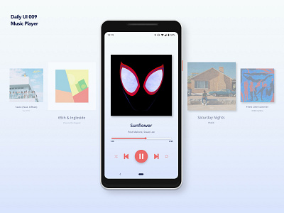 Music Player | Daily UI 009 chance the rapper childish gambino dailyui dailyui009 khalid music music album music app music art music player music player ui offset post malone sketch spiderman tyga ui ui ux design uiux ux