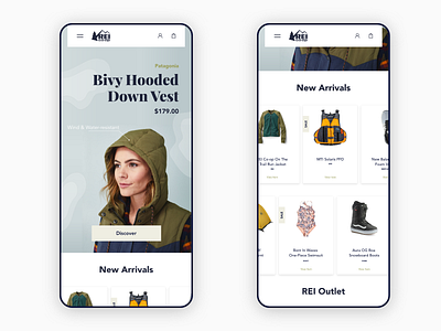 Rei Mobile Site e commerce mobile mobile app design mobile site outdoor rei site ui ux web