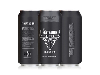 Home Brewing Co - El Matador Can beer beercan branding brew brewing can craftbeer icon label logo packaging san diego