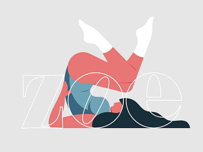 Self Portrait flat illustration graphic design illustration lettering minimalist self portrait simple typography