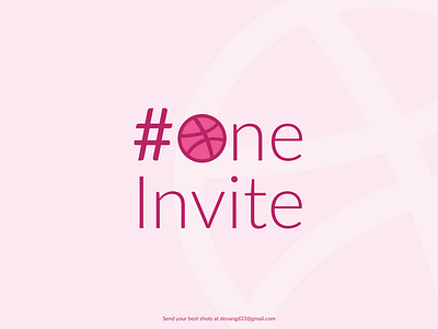 One Dribbble Invite Giveway art dribbble dribbble ball dribbble best shot dribbble invitation dribbble invitations dribbble invite dribbble invite giveaway dribbble invites giveway icon illustration invitation mockup invite design invite giveaway logo typography ui ux vector