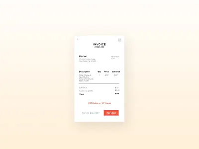 DailyUI #46 Invoice