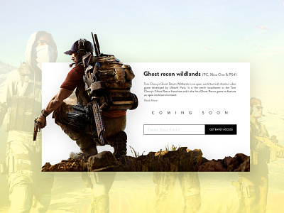 DailyUI #48 Coming soon