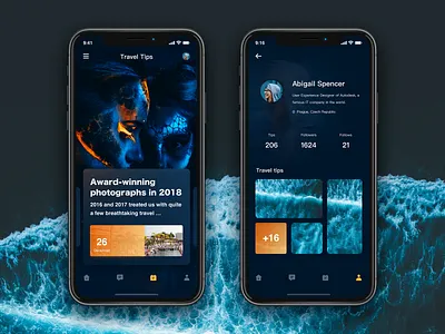 Travel app design ui ux