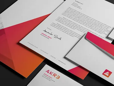 Akr3 Brand Identity brand identity branding graphic design logotype print