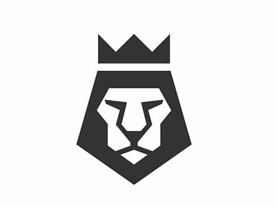 Lion Head branding flat illustration logo vector