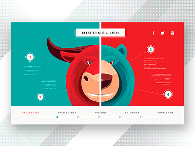 Modern Landing Page design ui vector webdesign