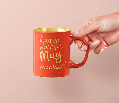 Free Hand Holding Psd Mug Mockup mug design mug mockup psd cup mockup