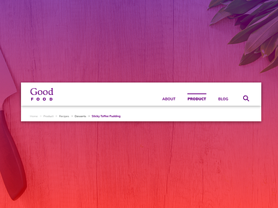 Daily 056 - Breadcrumbs 056 adobe xd breadcrumbs daily 100 challenge dailyui design food app header header design ui ui challenge ui interface