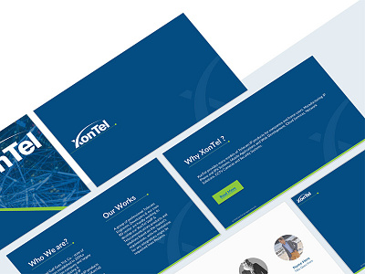 XonTel PowerPoint Presentation Design branding company profile illustrator photoshop powerpoint powerpoint design powerpoint presentation
