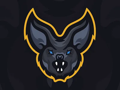 BatmanOnWeekends - Bat Mascot Logo bat branding design esports gaming graphic identity illustration logo mascot sports