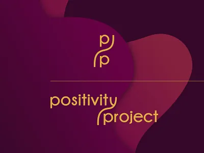 Positivity Project branding color feminine logo positivity primary secondary women