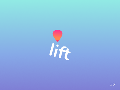 2/50 Daily Logo Challenge | Hot Air Balloon - Lift affinity balloon branding dailylogochallange design gradients logo vector