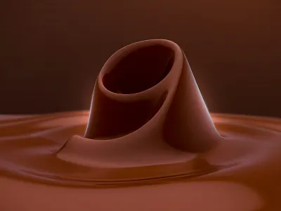 36 Days of Type - Number 9 36 days of type 3d 9 c4d chocolate design keyshot letter lettering type typo