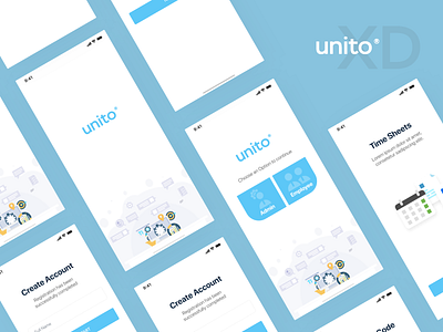 Unito - Task management App UI task task management times timesheet