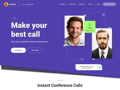 Talki App adobe photoshop cc brandidentity branding design dribbble best shot figma graphic desgin mobile app design talki app ui ux design user experience design user interaction user interface design user interface designer video conferencing voip apps web app design web design