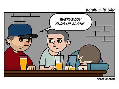Down The Bar alcoholism apmike apmike.bandcamp.com bestshow4life calendar depression drunks illustrator