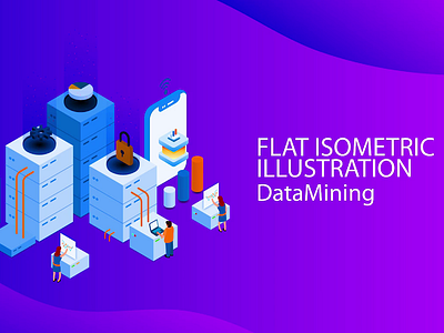 Isometric Flat Design Data Mining tutorial 3d 3d extrude 3d revolve beginners guide date mining flat design flat isometric design graphic design how to isometric isometric design no.1 shutterstock step by step top 10 tutorial uiux video tutorial web design web landing page design
