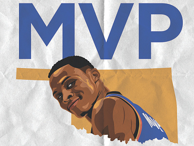 Triple Double Russ basketball cole cole smith design illustration okc oklahoma city russ sports thunder triple double westbrook