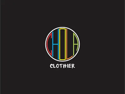 Chola Clothier Logo art brand branding clean design flat icon icons identity lettering logo minimal type typography vector