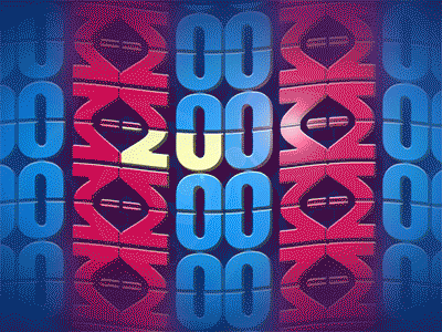 New year 2019 2d after effects animation design gif motion graphics