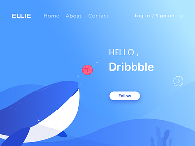 Hello，Dribbble ui 插图 设计