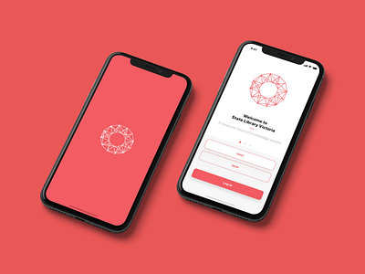 Victoria - Login Screen app branding design flat icon illustration iphonex minimal typography ui ux vector