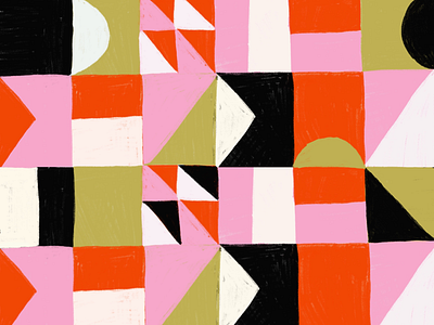 Pattern Illustration funky geometric illustration patter