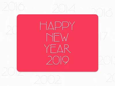 Happy New Year 2019 2019 bangladesh design happy happy new year 2019 illustration typography ui ux