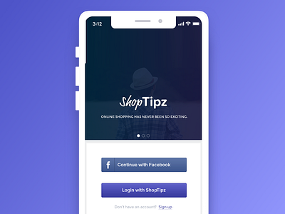 ShopTipz - login android app app design dribbble login mobile shopping shopping app sketch ui ux