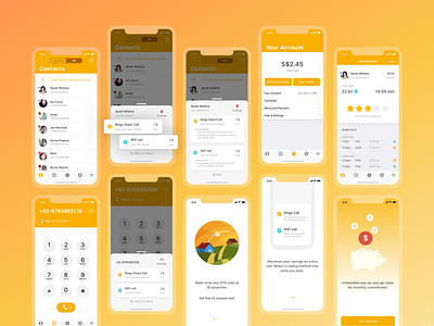 Ringo iOS App Design- Calling App app calling ios iphone x product design product designer ringo ui ux