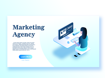 Isometric Design Marketing Agency Applied In Website brand design flat flat logo illustration isometric isometric design isometric icons isometric illustration isometric mockup ui ux vector