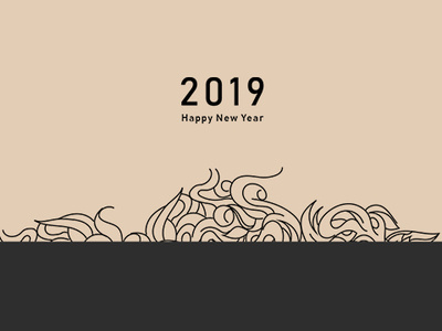 Happy New Year 2019 happy new year 2019 illustration