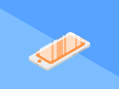 Isometric Phone concept design isometric phone vector