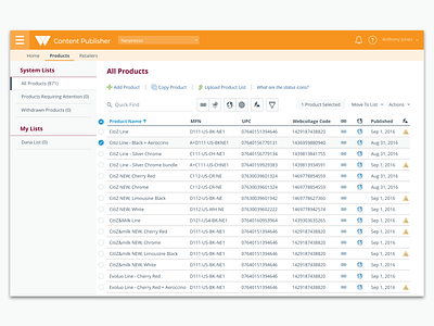 Webcollage Products Page content management system design uiux webcollage