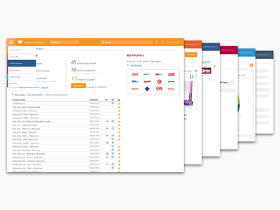 Redesigning and modernizing Webcollage’s CMS apps b2b content management system design uiux webcollage