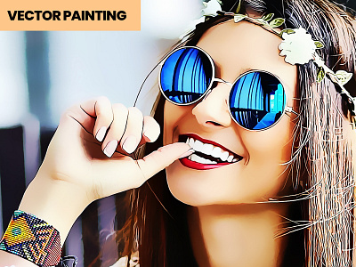 Vector Painting Photoshop Action clean design irmuundesign oil oil on canvas painting photo effect photoshop photoshop action poster vector