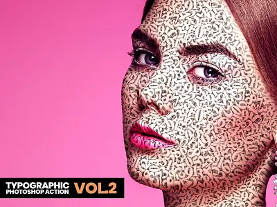 Typographic Photoshop Action Vol.2 action branding cover creative design design illustration irmuundesign logo modern photo effect photoshop photoshop action typography ui